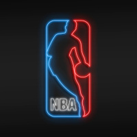 NBA Neon Logos