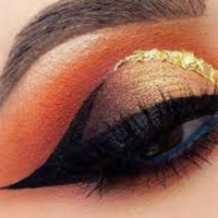 Eye Makeup Orange
