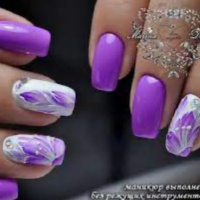 Nail Art Purple