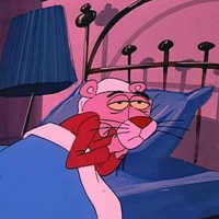 Pink Panther Bed Time