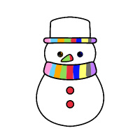 Colorful Snowmen