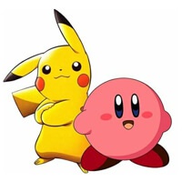 Pikachu and Kirby